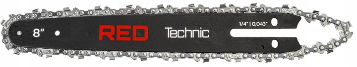 PROWADNICA DO PIŁY AKUMULATOROWEJ PILARKI 20CM 8" + 2X ŁAŃCUCH 1,4"