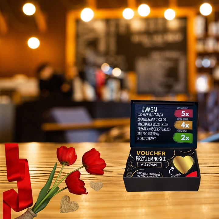 ZDRAPKI MIŁOŚCI DLA PAR Prezent Kupon URODZINY ROCZNICA dla Niej, dla