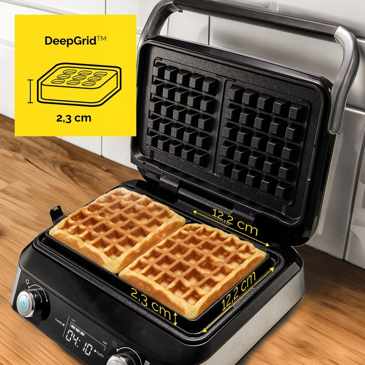 Gofrownica Yoer 2 duże gofry +5 automatycznych prog. + Regulacja