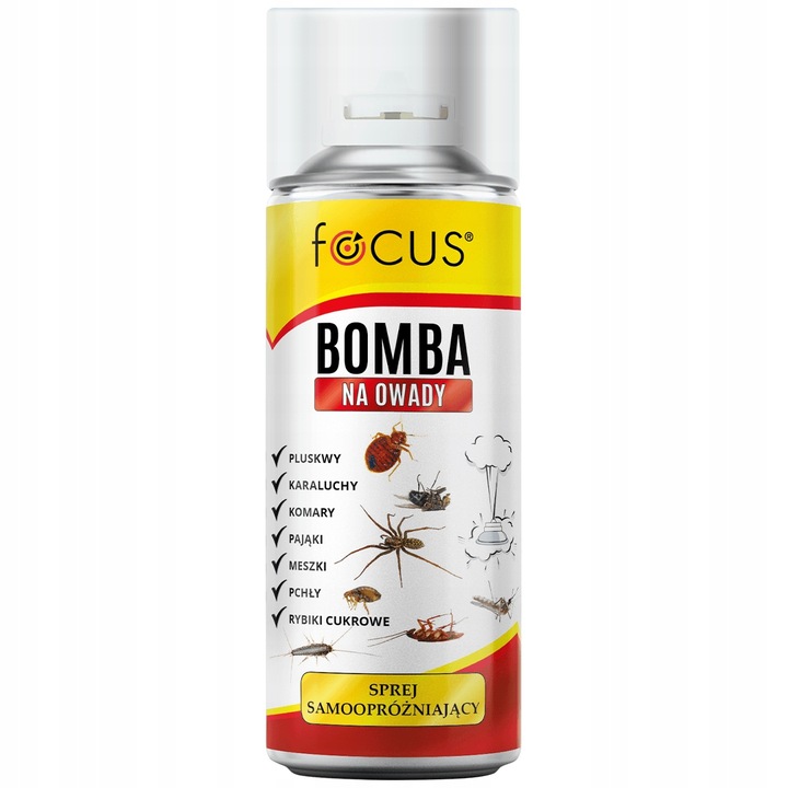 BOMBA NA PLUSKWY MEGA MOCNA DYMNA GRANAT FOGGER ŚRODEK NA OWADY FOCUS