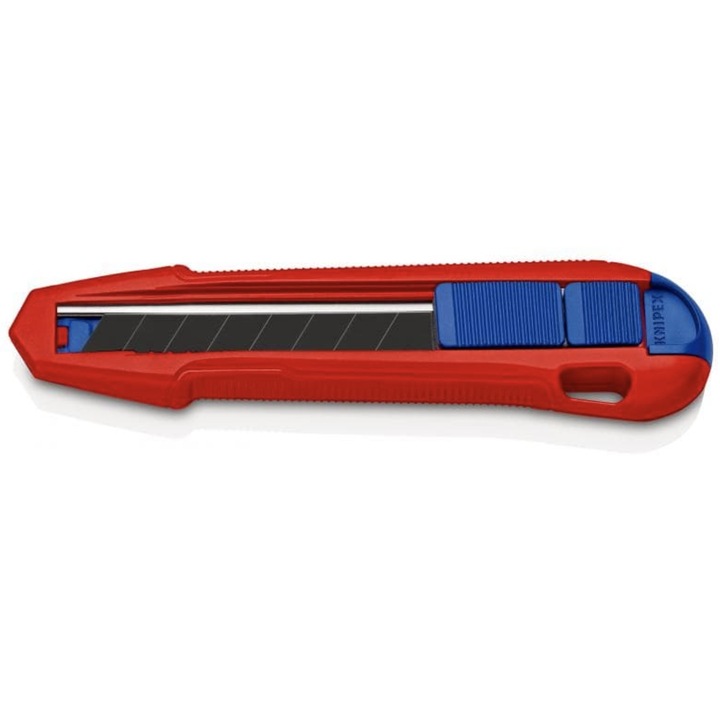 Knipex 90 10 165 BK nóż łamane ostrze 18 mm tapeciak z zapasowym
