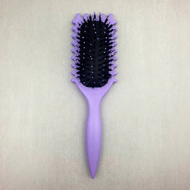 Szczotka Do Włosów Kręconych Definiująca Loki Włosie Dzika Do LokówFiolet