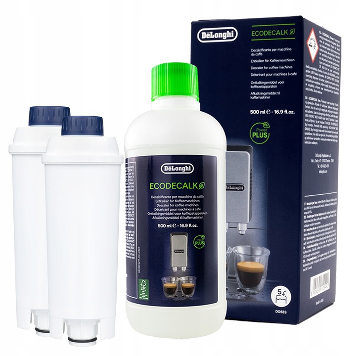 2 Filtr do Ekspresu Zamiennik Delonghi DLSC002 Odkamieniacz EcoDecalk