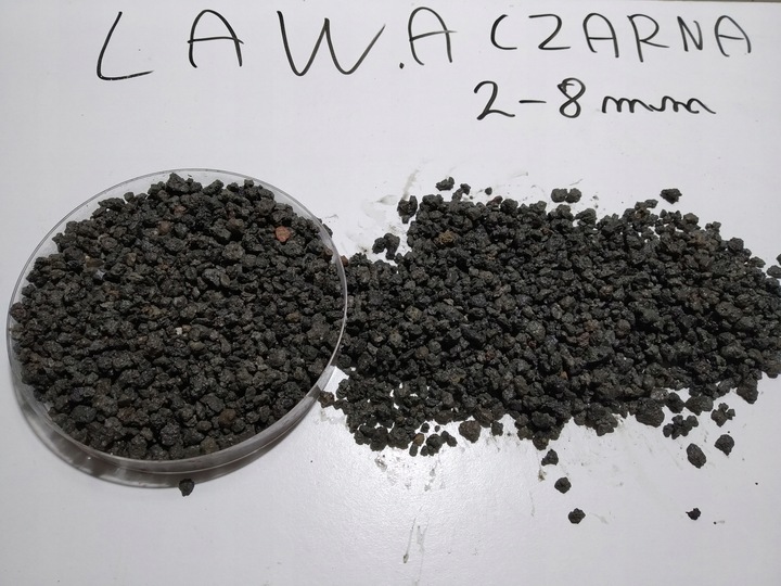 LAWA LAWA WULKANICZNA 2-8 mm 25 kg ŻWIREK AKWARIUM NA DNO