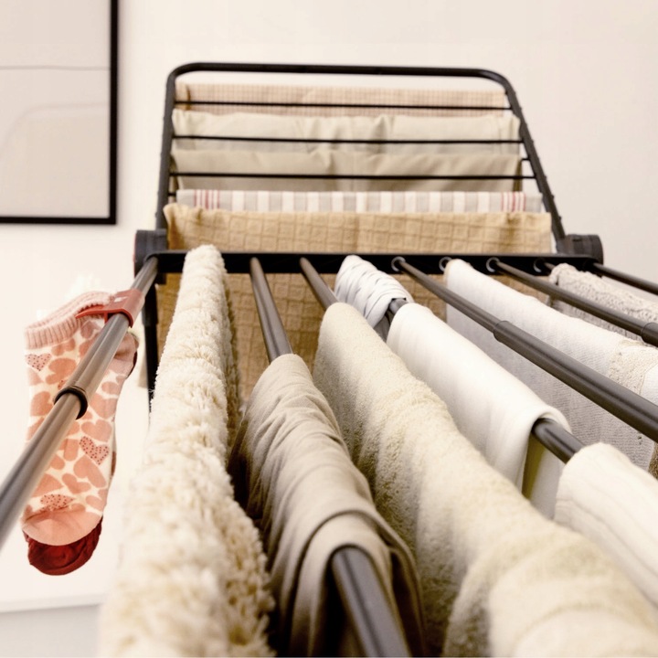 Suszarka na pranie ubrania VILEDA Infinity Flex Ultimate czarna