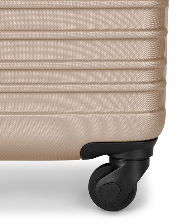 Walizka Kabinowa Podróżna Na Kółkach Twarda PUCCINI Szampańska ABS028C-6C