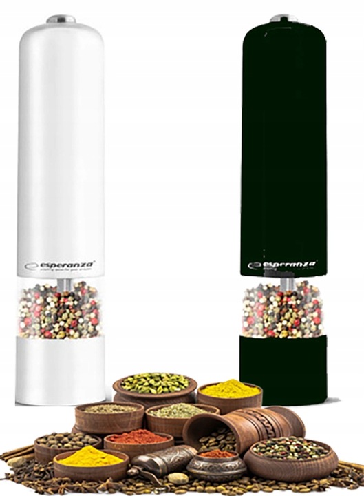 MŁYNEK ELEKTRYCZNY DO SOLI PIEPRZU 2 SZTUKI Zestaw