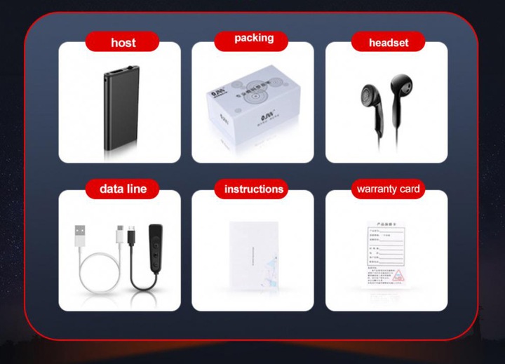 NAJMNIEJSZY MINI MAŁY DYKTAFON URUCHAMIANY NA GŁOS / DŹWIĘK