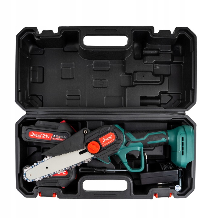 PIŁA ŁAŃCUCHOWA AKUMULATOROWA PILARKA 6" 2x AKUMULATOR 21V 2x Łańcuch