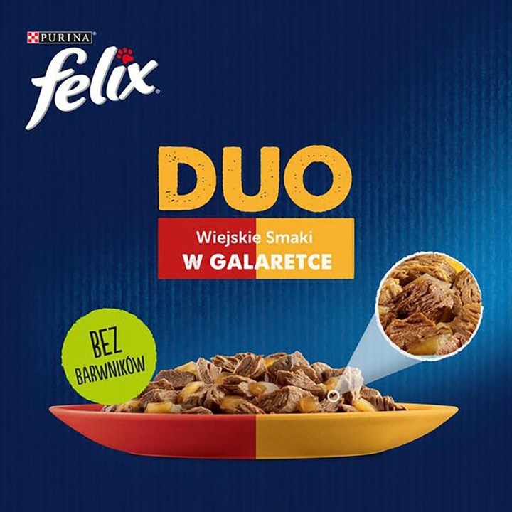 FELIX FANTASITC 44x85G DUOS DUO Podwójny smak | z NIEMIEC