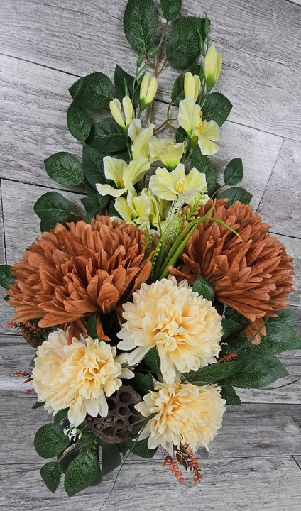 KOMPLET STROIK NA CMENTARZ BUKIET GRÓB KOMPOZYCJA NAGROBNA WSZYSTKICH ŚWIĘT