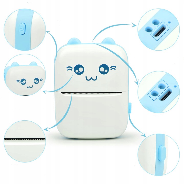 APARAT NATYCHMIASTOWY DRUKARKA DO ZDJĘĆ DRUKUŚ DLA DZIECI ZESTAW 11 ROLEK