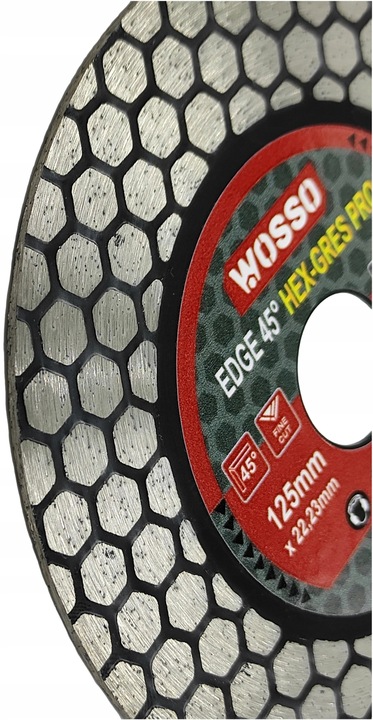 Tarcza DIAMENTOWA 125 do CIECIA pod katem 45 stopni gresu PERFECT Gres