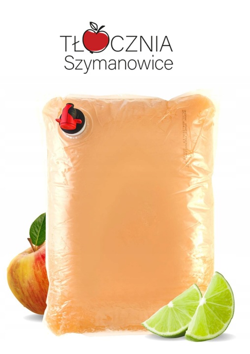 Sok Jabłko Limonka 100% Tłocznia Szymanowice 5l NFC Tłoczony