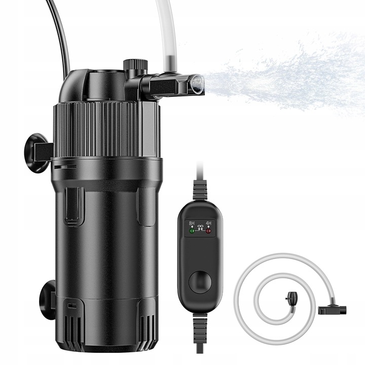 5W1 FILTR WEWNĘTRZNY Z LAMPĄ UV 500L/H DO AKWARIUM 10-120L z UVC