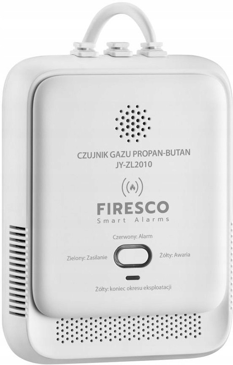 CZUJNIK GAZU LPG Firesco JY-ZL2010 DETEKTOR PROPANU CZUJKA PROPANU-BUTANU
