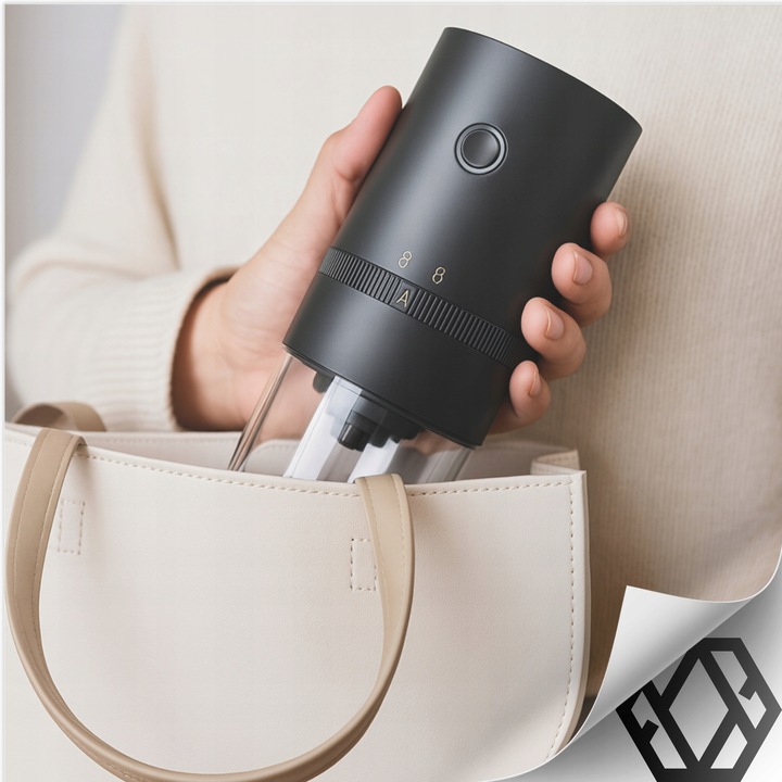 MINI ELEKTRYCZNY MŁYNEK DO MIELENIA KAWY PRZYPRAW PRZENOŚNY WYDAJNY