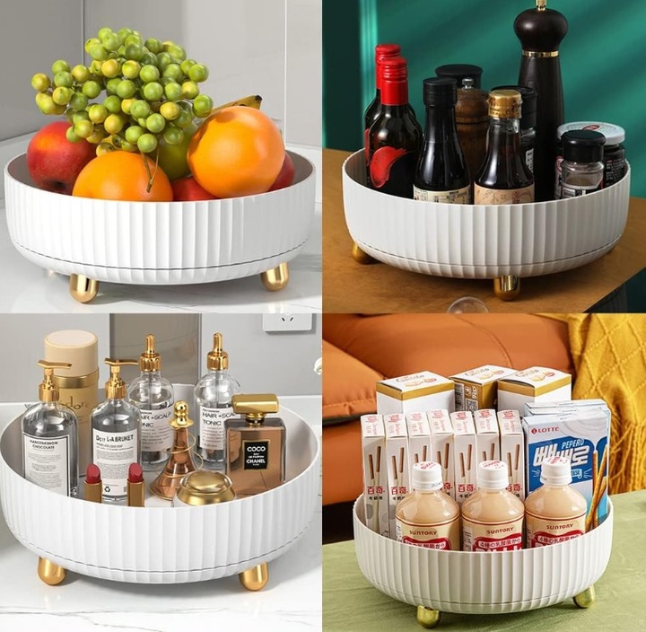 ORGANIZER OBROTOWY na Kosmetyki POJEMNIK na PERFUMY PĘDZLE Make-up 360