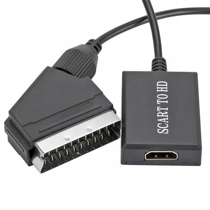 Kabel adapter konwerter z Euro / Scart do HDMI 1080p przejściówka TV