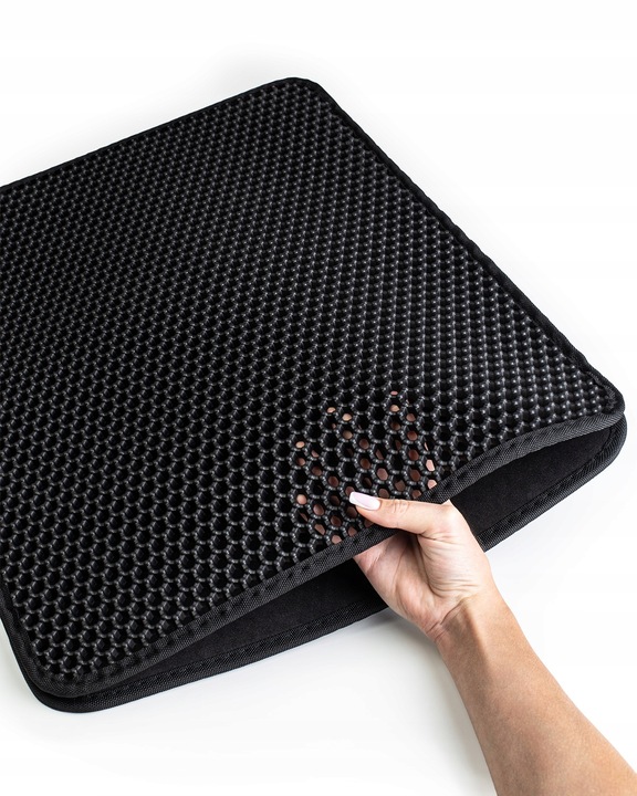 MATA POD KUWETĘ WYCIERACZKA DLA KOTA PODKŁADKA DWUWARSTWOWA DUŻA 60X45