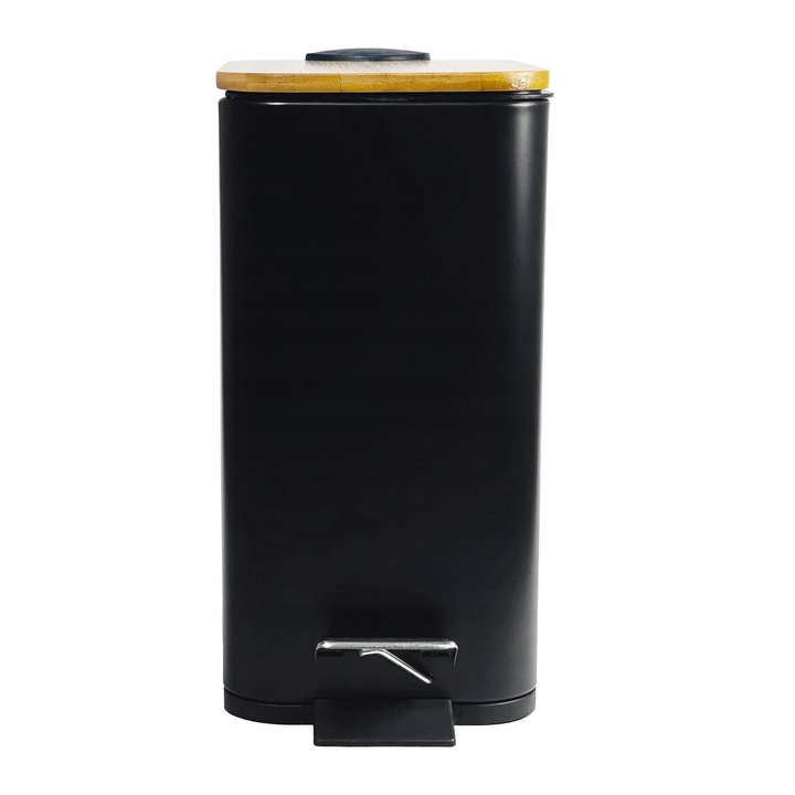 Kosz pojemnik na śmieci z przyciskiem nożnym 6l duży CZARNY LOFT SOLIDNY