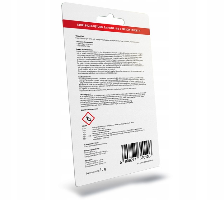 ŻEL TRUTKA ŚRODEK PREPARAT NA PRUSAKI KARALUCHY KARACZANY PCHŁY NO PEST