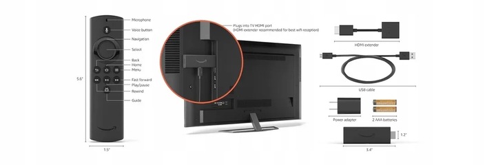 Odtwarzacz multimedialny AMAZON Fire TV Stick FHD