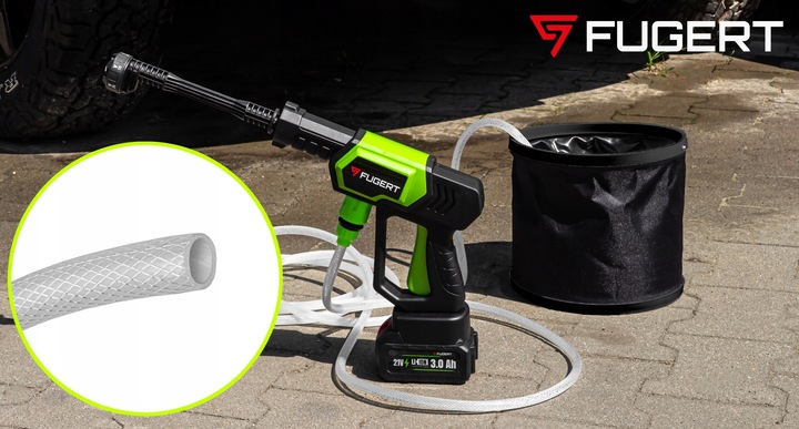 MYJKA CIŚNIENIOWA AKUMULATOROWA BEZPRZEWODOWA 2XAKU 21V MULTI DYSZA