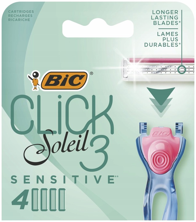 BIC CLICK 3 SOLEIL SENSITIVE MASZYNKA DO GOLENIA DLA KOBIET + 6 WKŁADÓW