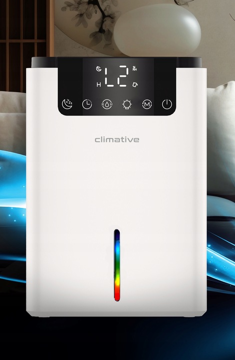 Cichy Pochłaniacz Wilgoci XXL Osuszacz Powietrza LUXE 2000ML LED+UV do domu