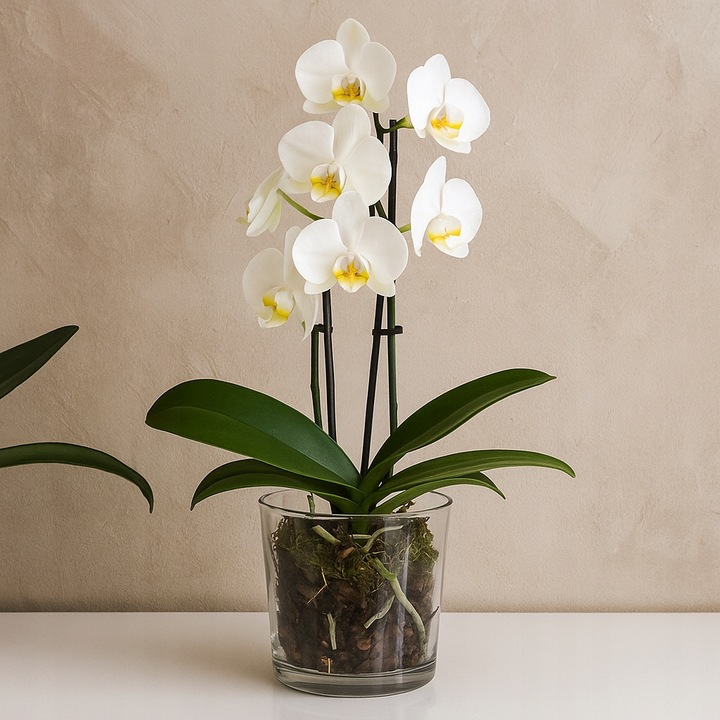 OSŁONKA SZKLANA Na STORCZYK Rośliny Doniczkę Przezroczysta H 16 cm