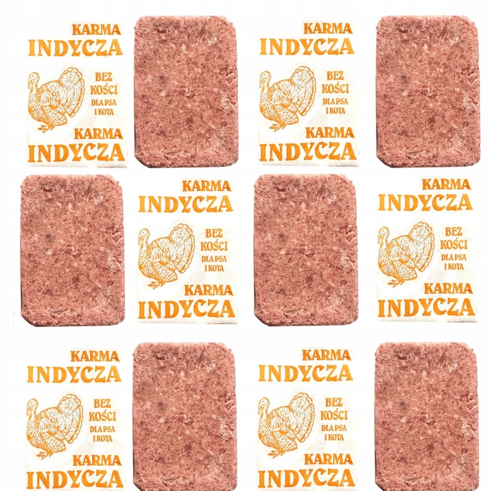 MIĘSO MROŻONE DLA PSA BEZ KOŚCI BARF Z INDYKA ŚWIEŻE INDYK KARMA 10KG