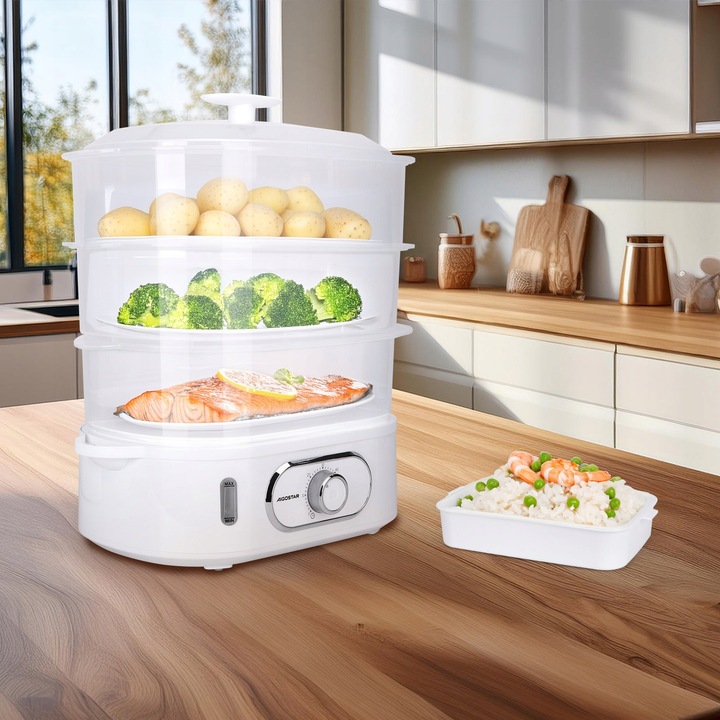 Parowar Aigostar 12 l biały 900 W