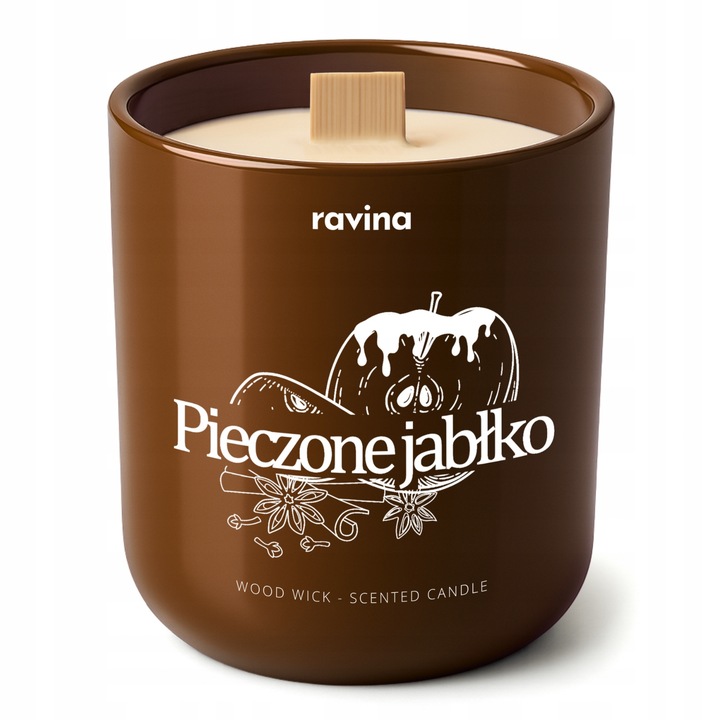 RAVINA świeca Pieczone Jabłko świąteczny zapach świąt korzennych jabłek