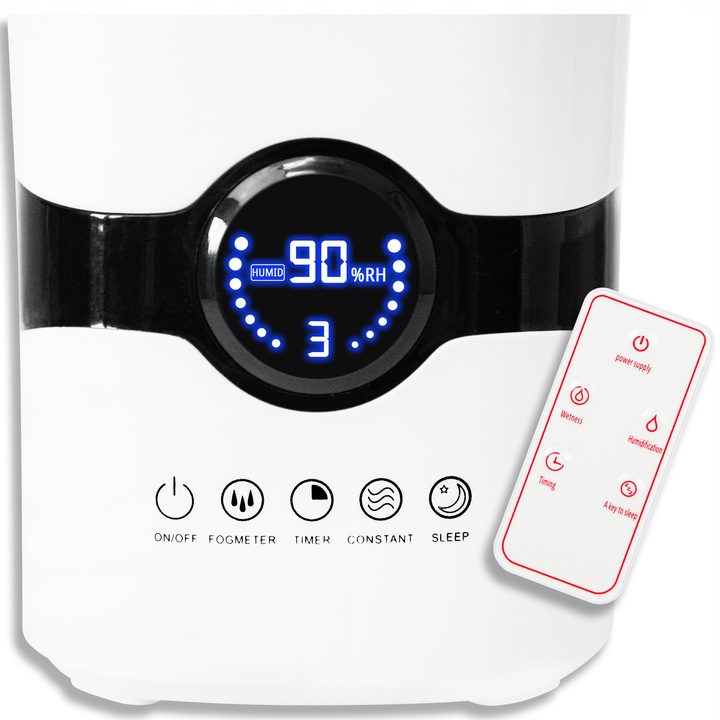 NAWILŻACZ POWIETRZA DYFUZOR ZAPACHOWY HIGROMETR TIMER PILOT TERMOMETR