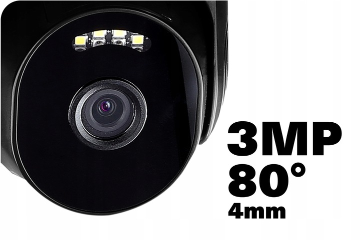 Kamera Obrotowa IP GSM 4G LTE SIM 3MPx 3MP AUDIO, WYKRYWANIE POSTACI