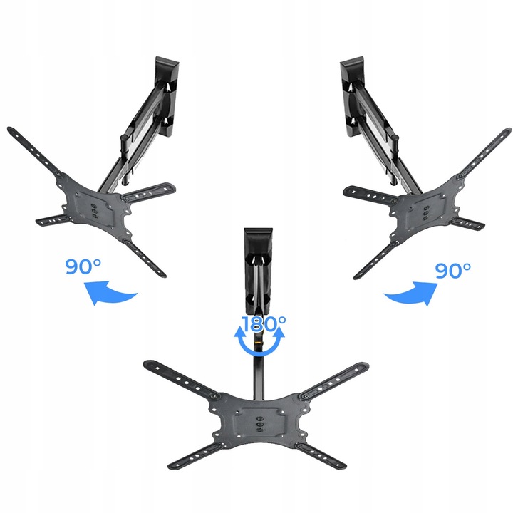 Mocny Obrotowy Wieszak Uchwyt Telewizora TV Monitora 32-60" PIVOT VESA