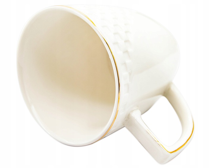 Serwis kawowy zestaw filiżanek ze spodkiem 240 ml 6+6 porcelanowy