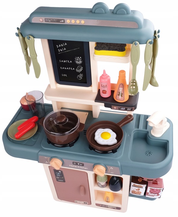 KUCHNIA DLA DZIECI KRAN PARA ŚWIATŁO DŹWIĘK funkcja wody 42 AKCESORIA