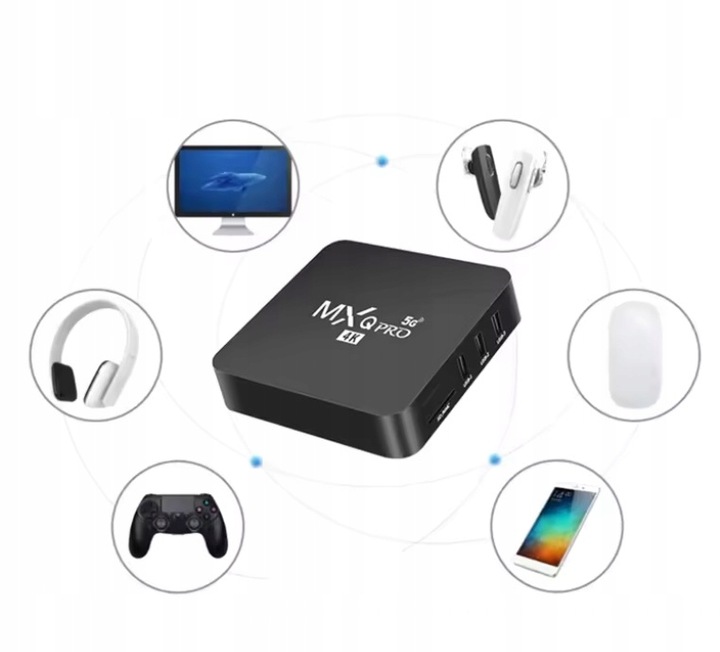 DEKODER ANDROID 7.1 SMART TV BOX 8GB MXQ PRO 4K ODTWARZACZ