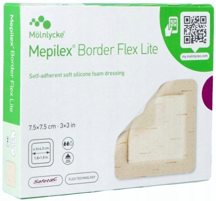 Mölnlycke - Mepilex Border Flex Lite - 7,5 x 7,5cm - 5szt.