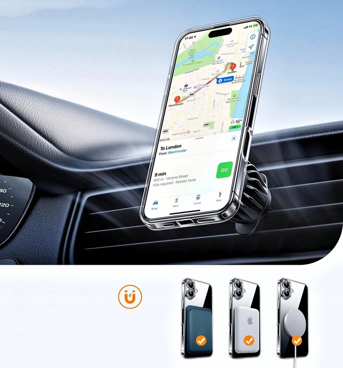 Etui PRZEZROCZYSTE do iPHONE 16 do MagSafe Clear Case + 2 SZTUKI SZKŁO 9H