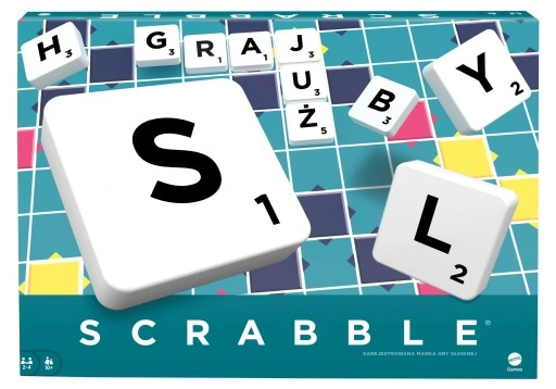 NA PREZENT GRA SCRABBLE ORIGINAL Y9616 wersja polska gra słowna + GRATIS