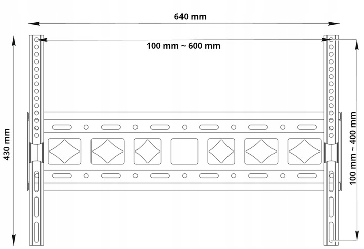UCHWYT DO TELEWIZORA 32-85 CALI obrotowy EXTRA MOCNY DO 45KG wieszak TV hak