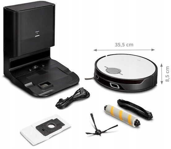 ROBOT SPRZĄTAJĄCY 2W1 LASER SAMOOPRÓŻNIAJĄCY MOPUJĄCY NAJMOCNIEJSZY 8000PA