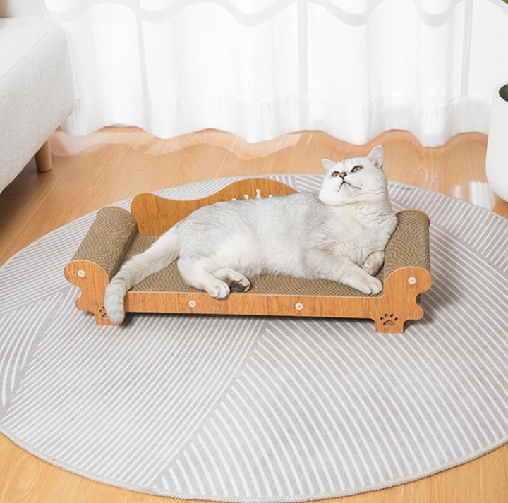 Drapak dla Kota legowisko sofa drapania kocimiętka KING (F082)