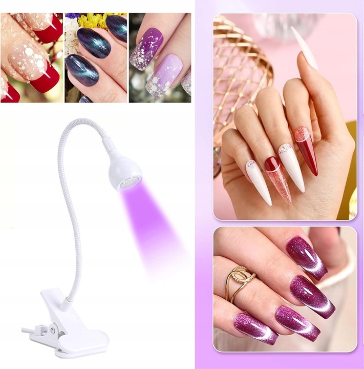 Lampa UV LED MINI DO PAZNOKCI UTWARDZA ŻELE HYBRYDY DO GÓRNYCH FORM