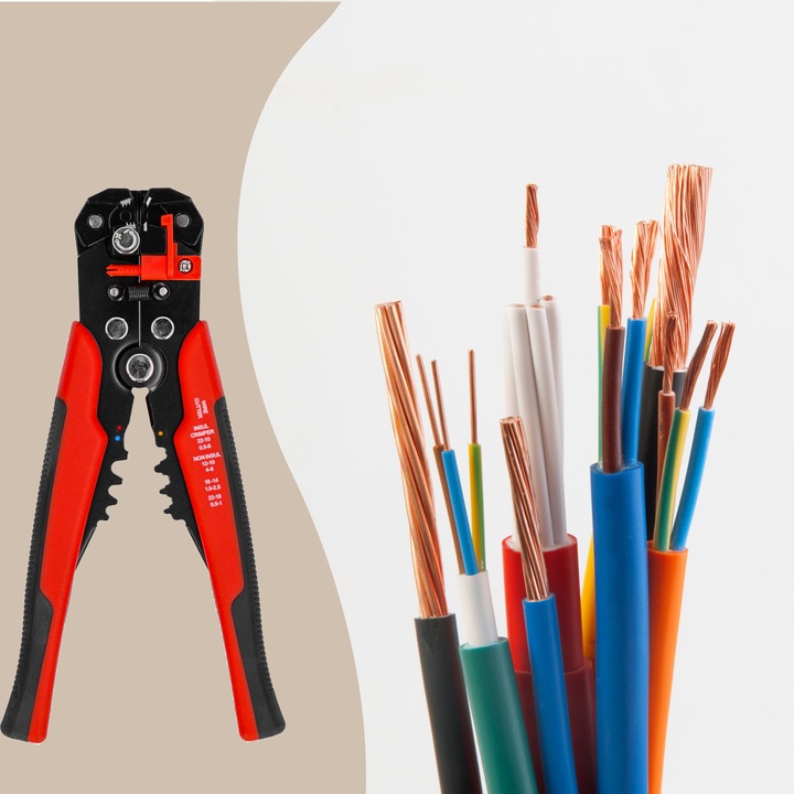 ŚCIĄGACZ IZOLACJI SZCZYPCE ZACISKARKA DO ZDEJMOWANIA PRZEWODÓW KABLI