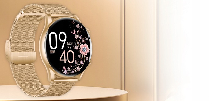 Smartwatch Zegarek Damski Wodooporny PL Menu Rozmowy Smart Watch 4 Paski