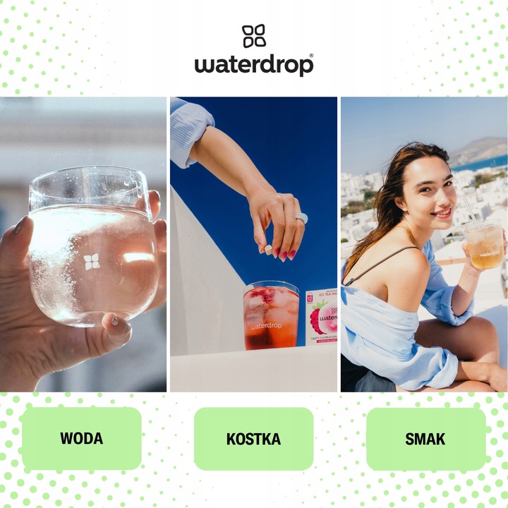 Waterdrop ICE TEA Kostki Nawadniające, Bez Cukru i Barwników, 36x2.1g